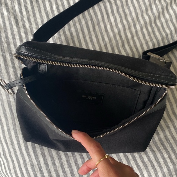 Authentic Saint Laurent cotton canvas bag - Picture 4 of 7